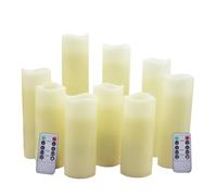Flcivsh Velas LED, Velas Sin Llama con Mando A Distancia, Velas A Pilas para Decoración de Chimeneas de Iglesias y Bodas