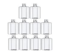 FLCPJGV 10 Piezas Botellas Vacías de Jugo Recipiente de Bebidas Frasco para Beber Reutilizable con Cierre Hermético Adecuado para Bodas Fiestas y Negocios, 260ml