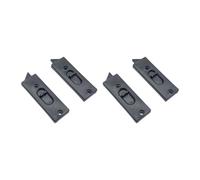 FLCPJGV 4 Piezas Pestillo de Inclinación para Ventana Cierre Deslizante Accesorio de Ferretería Y Pieza de Recambio con Muelle de Instalación Sencilla Adecua, Negro, L