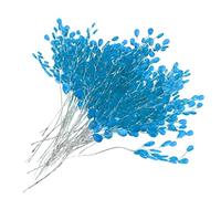 FLCPJGV 50 Piezas Ramas Artificiales Flores Decorativas de Alambre de Hierro con Perlas Acrílicas Plásticas Adecuadas para Manualidades Decoración de Bodas y