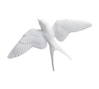 FLCPJGV Adornos de Pared con Figuras de Aves en Resina Blanca, Diseño Moderno para Tu Hogar, a la Izquierda, Individual