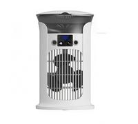 FLCPJGV Aire Acondicionado Portátil de Mesa con Base Redondeada de Agua Rellenable Panel Digital Azul y Rejilla Vertical Frontal Adecuado para Dormitorio, Blanco, Blanco Marfil, 163 163 27