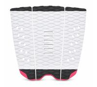 FLCPJGV Almohadilla Tracción para Tabla , Antislizante Espuma EVA, Autoadhesiva para un Agarre Seguro , Almohadilla de tracción para Tabla de Surf NEW3, Blanco y Negro con Detalles en Rosa