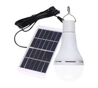 FLCPJGV Bombilla Solar Recargable Portátil LED para Porche, Gallinero O Tienda de Campaña