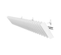 FLCPJGV Deflector de Aire para Acondicionador de Aire con Bafle Universal Antisoplido Control de Circulación Interior Material PP para Oficina, 127.5 Cm