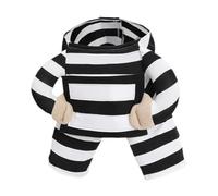 FLCPJGV Disfraz Perro Disfraz Mascota Ropa Perro Disfraz Prisionero Divertido de Poliéster Adecuado para Celebraciones Temáticas Paseos Diarios, S