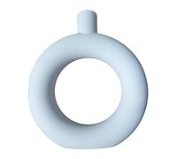 FLCPJGV Florero Moderno de Mesa con Diseño de Anillos Elegantes Accesorio Decorativo de PP Estilo Nórdico Adecuado para Cocina Restaurante Oficina Decoración, a, Individual