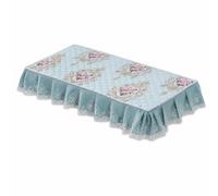 FLCPJGV Funda para máquina estampado floral, cubierta antipolvo para máquina coser pedal doméstica antigua, lavable a máquina , Azul , 84x43 cm