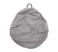 FLCPJGV Funda para Puff Silla Organizador de Juguetes Bolsa de Almacenamiento de Ropa Cubierta de Silla de Habitación Funda de Mueble con Cremallera Extra Lar, Gris, Individual