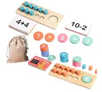 FLCPJGV Juguetes para Aprender matemáticas, Material didáctico para aritmética, Juguetes Montessori para de 4 a 6 años