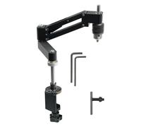 FLCPJGV Manual Tapper Machine Estructura de Brazo para Taladro con Soporte Preciso y Portabrocas Universal de Mordazas Material de Aluminio