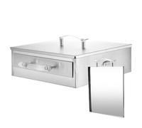 FLCPJGV Máquina para Hacer Rollos de Arroz con Diseño de Cajón Vaporera Multifuncional de Acero Inoxidable para Cocinar Rollos de Fideos Y Sum Bandeja Alt, 2X Bandeja, Individual