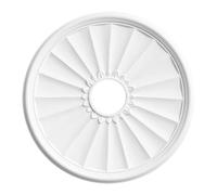 FLCPJGV Medallón de Techo PU Decorativo para Cubrir Base de Candelabros Rosetón Vintage para Techo Placa de Montaje para Lámpara Adecuado para Proyectos DIY, Diámetro 40 cm, Grosor 2,5 cm