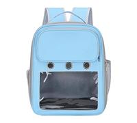 FLCPJGV Mochila Transportadora para Mascotas con Ventana Transparente Bolso de Viaje Portátil Material Oxford para Caminatas Y Paseos Adecuado para Viajes Exc, Azul