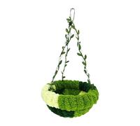 FLCPJGV Nido Hammock para Pájaros Perchero Colgante con Ganchos de Metal Juguete para Masticar Y Dormir Material PP Felpa Uso para Loros Cotorras Canarios per, Grande
