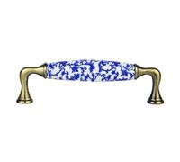 FLCPJGV para Gabinete Pomo Tiradores para Armario Manija para Cajón en Cerámica Y Metal Apto para Puertas de Muebles Dormitorios Decoración, H