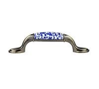 FLCPJGV para Gabinete Pomo Tiradores para Armario Manija para Cajón en Cerámica Y Metal Apto para Puertas de Muebles Dormitorios Decoración, B