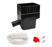 FLCPJGV Rainwater Collection para Captar Diverter Colador Accesorios Instalación Fácil Material Ligero Adecuado para Riego, negro, tal como se describe