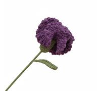 FLCPJGV Ramo Artesanal Crochet Artificial Belleza Eterna Arreglo Manual Adecuado para Celebraciones Espacios, Morado