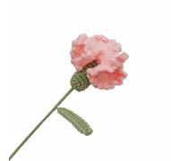 FLCPJGV Ramo Artesanal Crochet Artificial Belleza Eterna Arreglo Manual Adecuado para Celebraciones Espacios, Rosa
