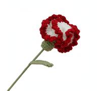 FLCPJGV Ramo Artesanal Crochet Artificial Belleza Eterna Arreglo Manual Adecuado para Celebraciones Espacios, Rojo Degradado