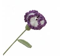 FLCPJGV Ramo Artesanal Crochet Artificial Belleza Eterna Arreglo Manual Adecuado para Celebraciones Espacios, Púrpura Degradado