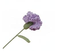 FLCPJGV Ramo Artesanal Crochet Artificial Belleza Eterna Arreglo Manual Adecuado para Celebraciones Espacios, Morado Claro