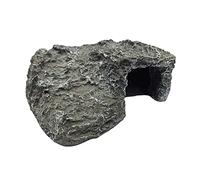 FLCPJGV Reptile Hiding Cave Accesorio para Hábitat de Reptiles Hecho de Resina Cueva para Esconderse Refugio Decorativo Simulación de Roca Segura, D, tal como se describe