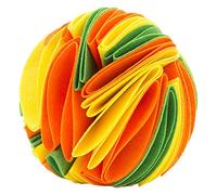 FLCPJGV Snuffle Ball Pelota Educativa para Perros Juguete para Pelota Rompecabezas Dispensador de Comida Función para Estimular Inteligencia Adecuado P, amarillonaranjaverde s
