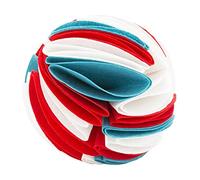 FLCPJGV Snuffle Ball Pelota Educativa para Perros Juguete para Pelota Rompecabezas Dispensador de Comida Función para Estimular Inteligencia Adecuado P, blancorojoazul s