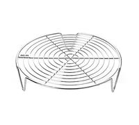 FLCPJGV Steamer Rack de Acero Inoxidable Parrilla para Soporte Estable para Cocinar Bandeja para Hornear y Enfriar Apto para Preparar Verduras, 22cm