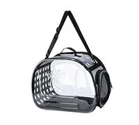 FLCPJGV Transportador de Mascotas Mochila Gato Bolsa de Mano Portable con Ventilación PU Cuero EVA Polímero Espuma Ergonomía Adecuado para Paseos Ciclismo Exc, 42cmx26cmx35cm