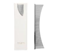 Flea Comb, Cat Grooming Brush, Professional Pet Dematting Tool, Tear Stain and Sensitive Skin Care, for Puppy Daily Brushing Rutina, 16,6 x 3,5 x 0,1 cm Silver Gold