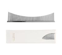 Flea Comb, Cat Grooming Brush, Stainless Steel Material, Pet Dematting Tool, Fine Tooth Stainless Steel, Gentle On Sensitive Skin, Daily Brushing Routine, 16.6x3.5x0.1cm, 1 Piece