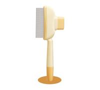 Flea Comb, Fine Tooth Metal, Self Cleaning Brush, Pet Massage Tool, Hair Removal Comb for Daily Care, Travel, Bathing for Cats, Dogs, Small Pets, Outdoor, Indoor, All Breeds,