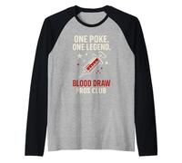 Flebotomista susurrador de venas Humor médico hábil Lab Pro Camiseta Manga Raglan
