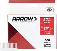 Flecha a721168 aislante grapas, T72, 5 mm x 12 mm (Pack de 300)