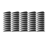 Flecha de Plumas Flechas de Flecha Liviana plástica Dura Pluma plumeta para para Tiro con de de de Tiro al Aire 50 pcs (Negro)