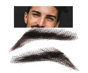 Flechas de ojos simuladas - Real Human Hair Woven False Eyebrow | Artificial 3D Invisible Eyebrow For Natural Look | Eyebrow - Makeup Accessory For Women And Men