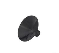 Flechas de ventosa de goma suave, 10 unidades para patio trasero, jardín, juego objetivo, compatible con ejes de 7.6 mm (negro)