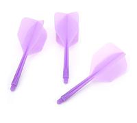 Flechas Y Paletas de Dardos de 3 Piezas, Flechas Y Paletas de Dardos Combo Flechas Y Paletas de Dardos con 3 Dardos Y Paletas Integrados para Barriles de Dardos de Diámetro de Rosca 2Ba(Púrpura)