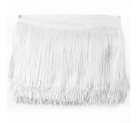 Flecos de Seda Anchos, Cinta de encaje tejida con borlas largas colores, 10 metros, 10/15/20/30 cm, accesorios costura for prendas vestir y baile latino(No16,10cm)