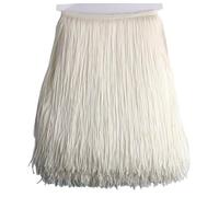 Flecos,Flecos para Coser Largos 10 metros de 50 cm de largo con flecos de encaje y borlas for hacer tú mismo vestidos latinos, accesorios de vestuario for escenario, cinta de encaje(Beige,5Meters)