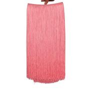 Flecos,Flecos para Coser Largos 10 metros de 50 cm de largo con flecos de encaje y borlas for hacer tú mismo vestidos latinos, accesorios de vestuario for escenario, cinta de encaje(Pink,5Meters)