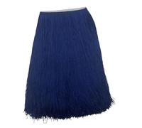 Flecos,Flecos para Coser Largos Lote de 2 metros de 50/100 cm de largo con flecos de encaje y borlas for bricolaje, accesorios for cortinas, ropa de escenario y vestido latino(Blue A,50CM Wide)