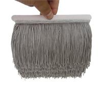 Flecos largos con borlas 1yard/lot 10cm Polyester Tassel Fringe Lace Trimming Latin Dance Clothing Accessories DIY Curtain Decoration(Color 6)