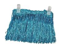 Flecos largos con borlas 1Yard/Lot 17cm Sequins Tassel Fringe Trims Lace Fabric Latin Dress Clothing Bag Decorative Ribbon DIY Sew Apparel Accessories(Color 2)