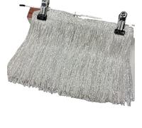 Flecos largos con borlas 1Yard/Lot 17cm Sequins Tassel Fringe Trims Lace Fabric Latin Dress Clothing Bag Decorative Ribbon DIY Sew Apparel Accessories(Color 11)