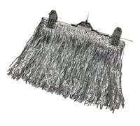 Flecos largos con borlas 1Yard/Lot 17cm Sequins Tassel Fringe Trims Lace Fabric Latin Dress Clothing Bag Decorative Ribbon DIY Sew Apparel Accessories(Color 9)