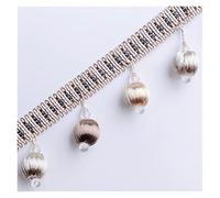 Flecos,Pasamaneria 12YARD Rayon Lace Borla Fringe Bola Cortina Sofá Mantel Accesorios Pom Trim Decoración DIY(1,6 Yard Price)